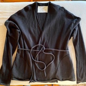 Alabama Chanin waffle cardigan